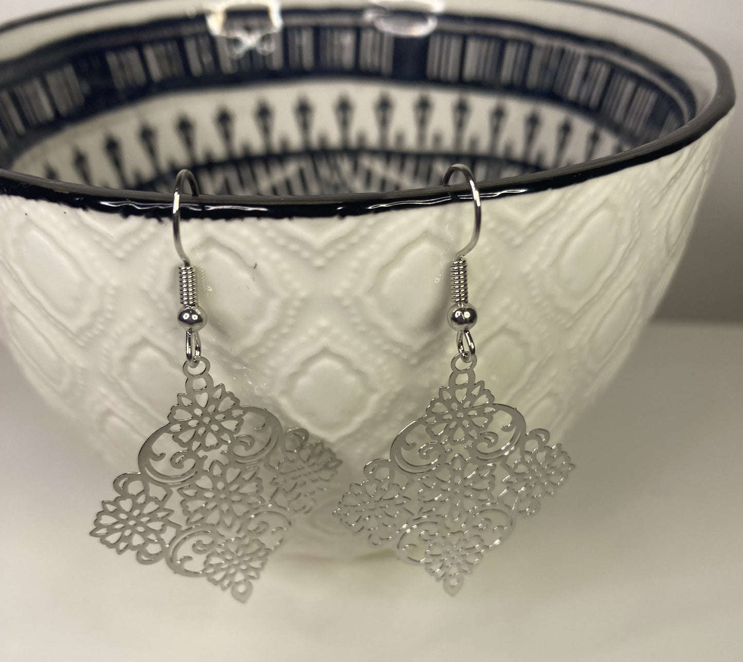 Boucles d'oreilles pendantes Dentelle
