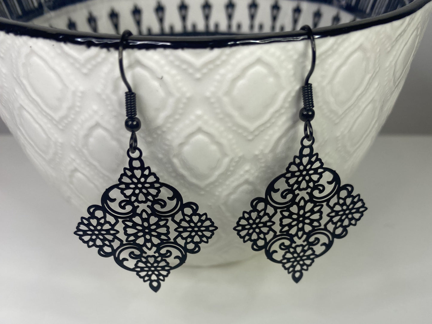 Boucles d'oreilles pendantes Dentelle