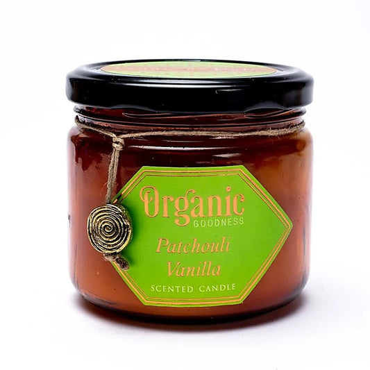Bougie en cire de Patchouli Vanille Organic Goodness