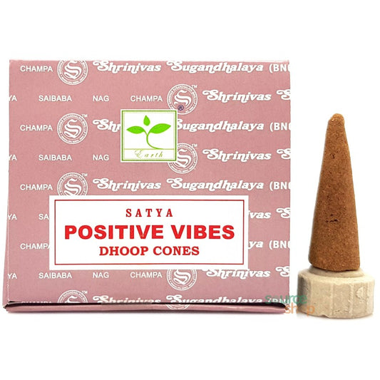 Encens satya Positive Vibes en cones