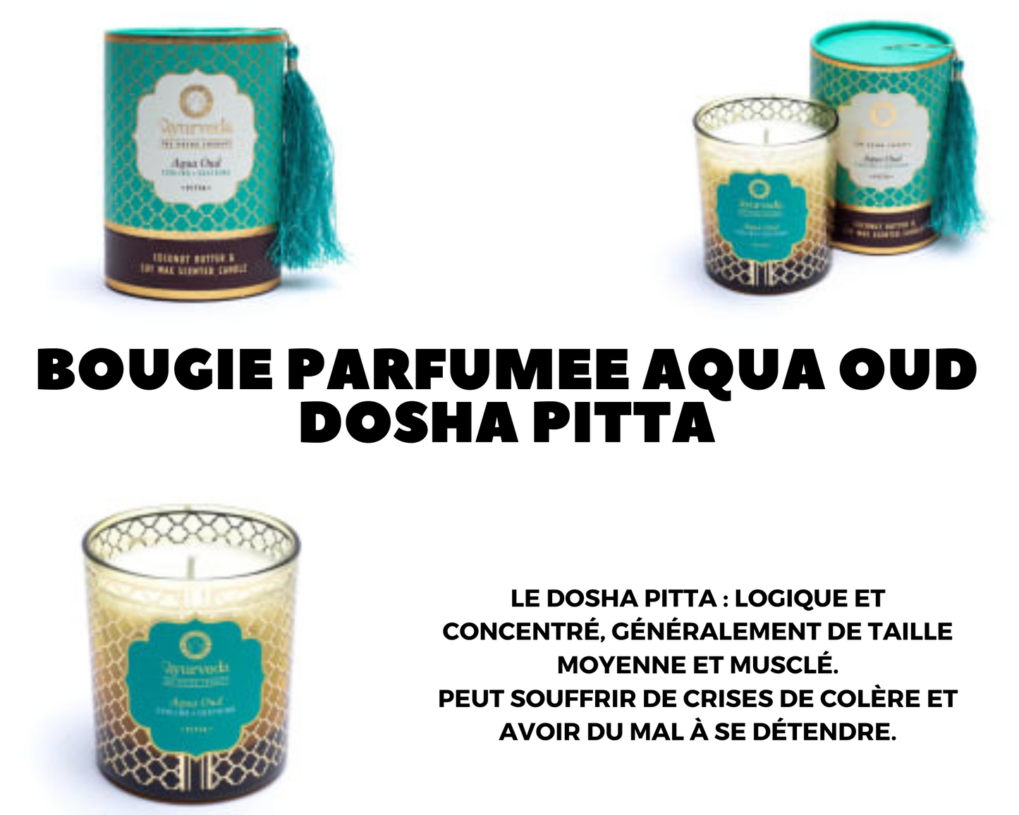 Bougie parfumée Pitta Aqua Oud