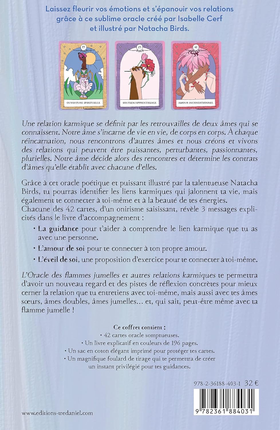 Coffret L'Oracle des flammes jumelles et autres relations karmiques- Isabelle Cerf