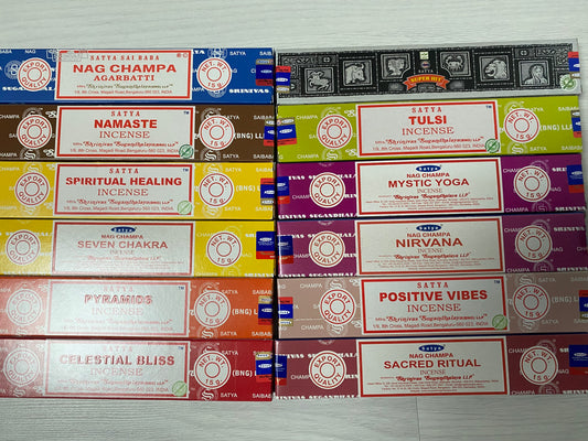 Encens Satya Pack de 12 x 15g.
