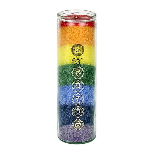 Bougie des 7 chakras aux huiles essentielles