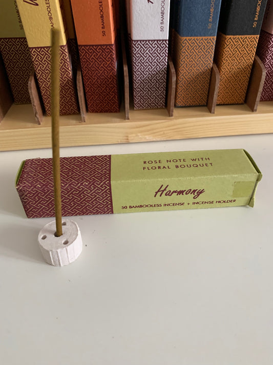 Encens aux herbes sans bambou avec support - Harmony "Harmonie"