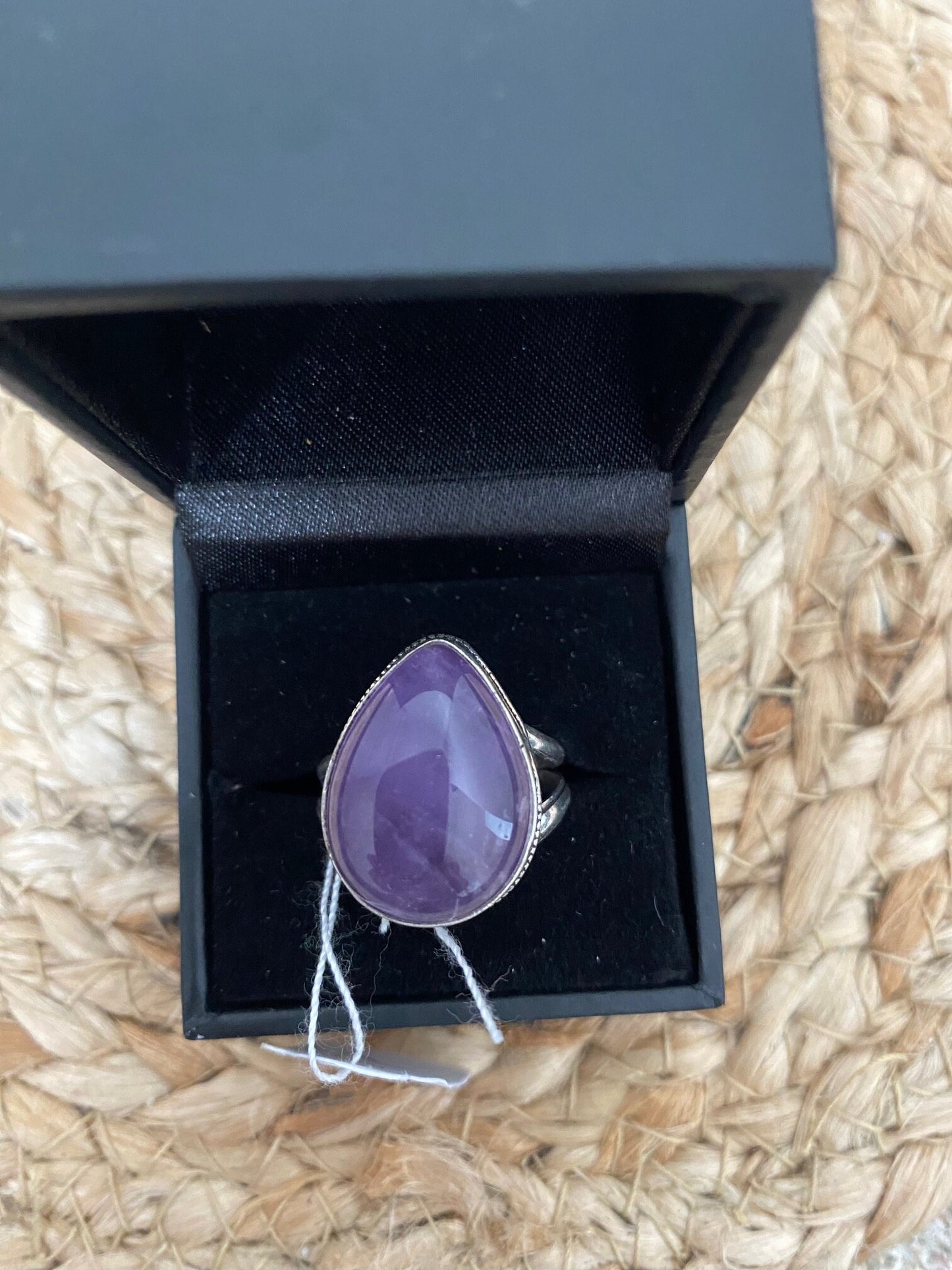 Bague argent- améthyste taille 59