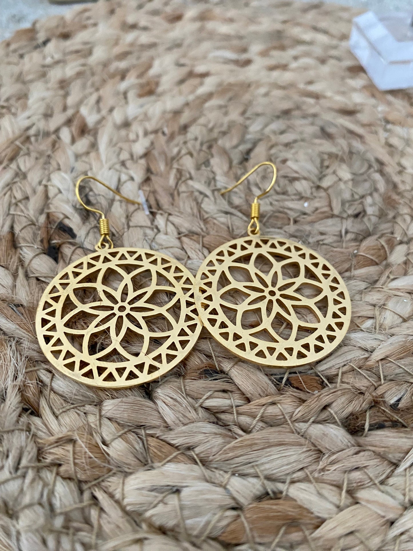 Boucles d’oreilles Mandala couleur Or